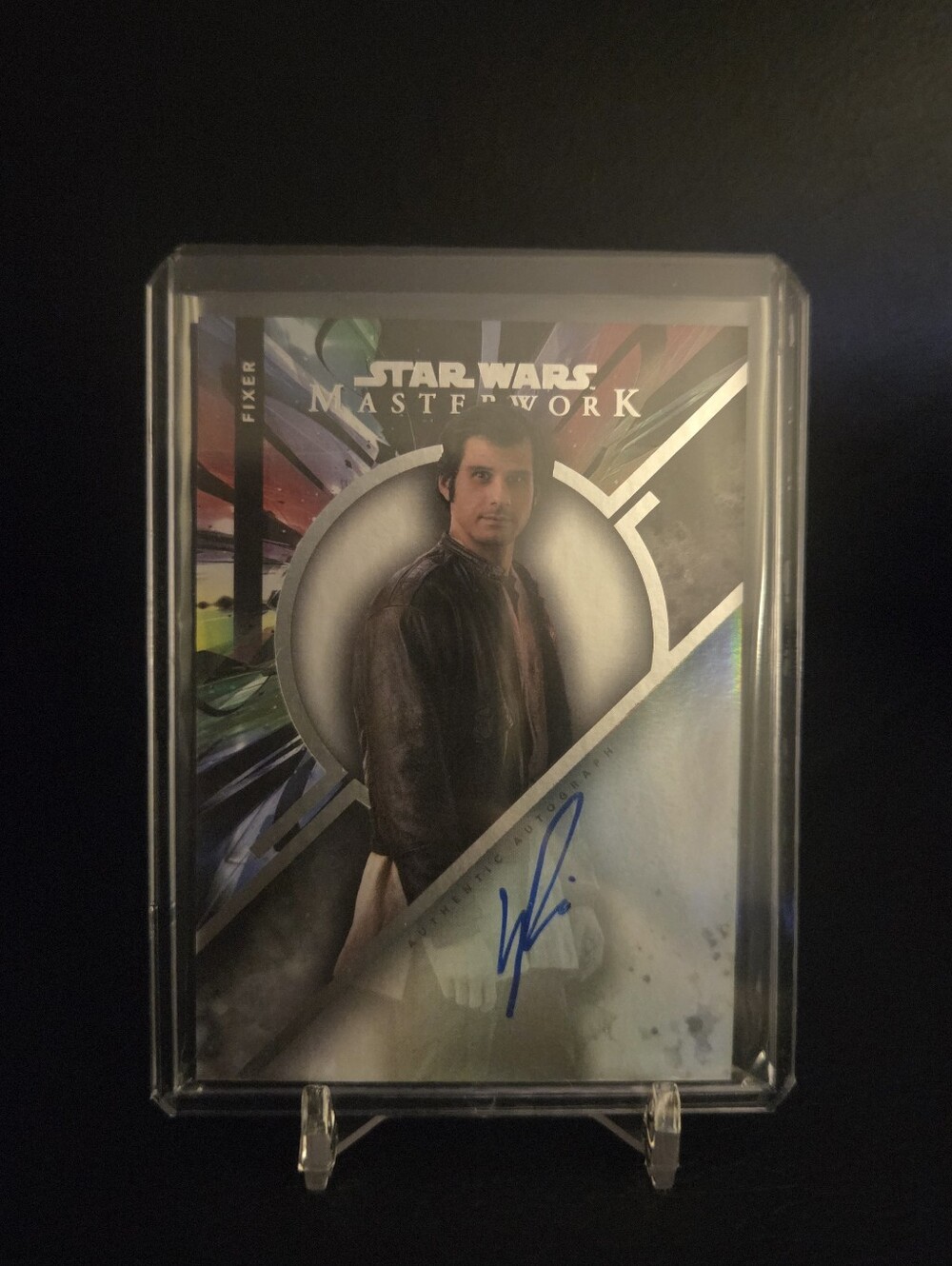 2022 Topps Star Wars Masterwork Autographed Skyler Bible as Fixer Trading Card